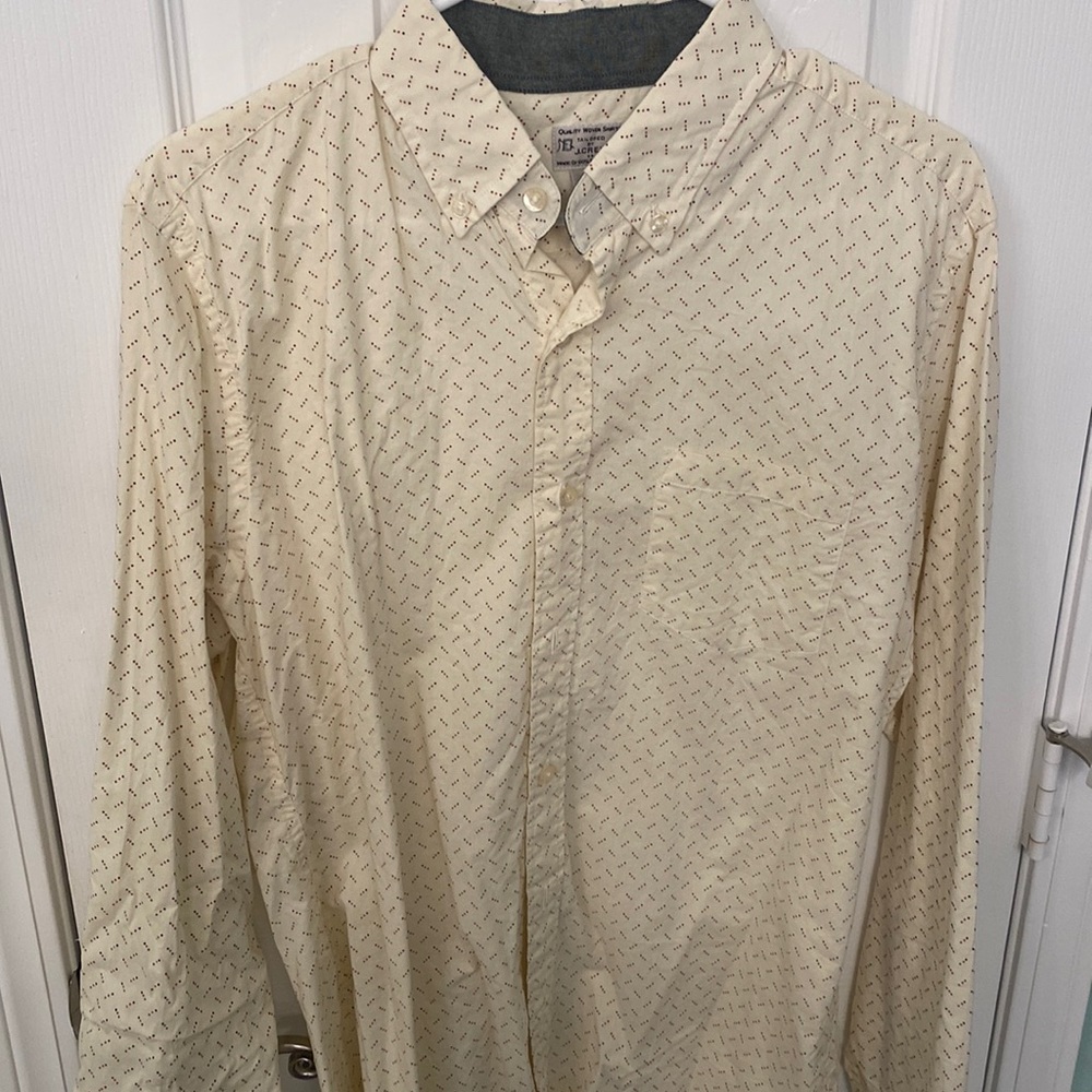 JCrew. Button down shirt. Size medium. Gently used. No flaws.
